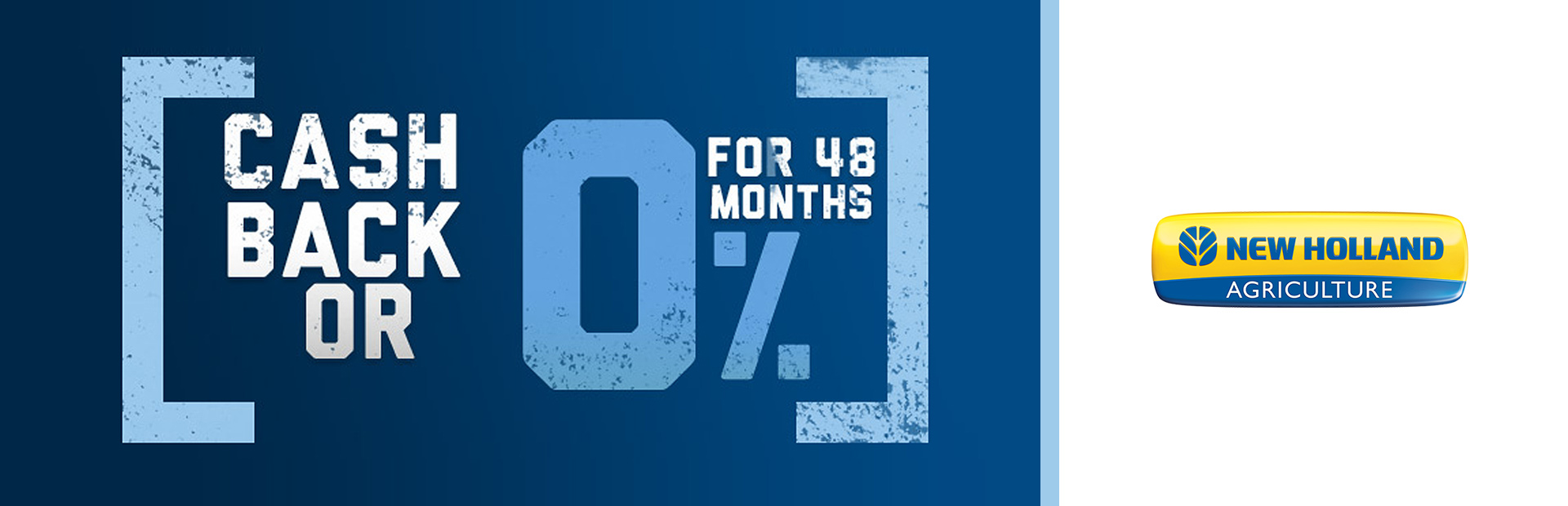 New Holland Agriculture: 0% for 48 OR Cash Back